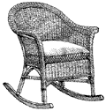 wicker rocker